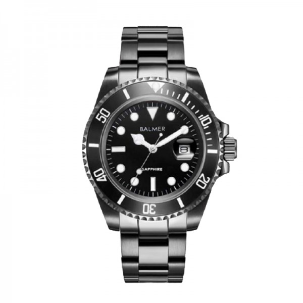 Balmer B-7918M-BK4 Full Black Submariner